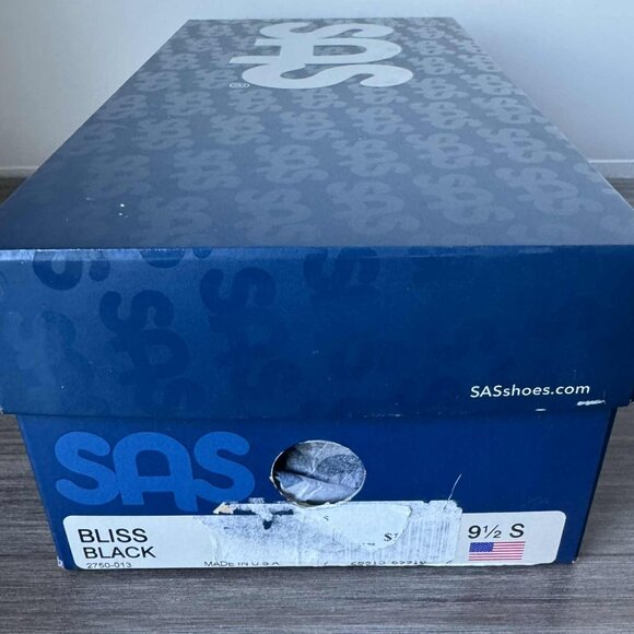 SAS Bliss Women's Tripad Slip on Wedges Shoes $145 in Black - Picture 11 of 12